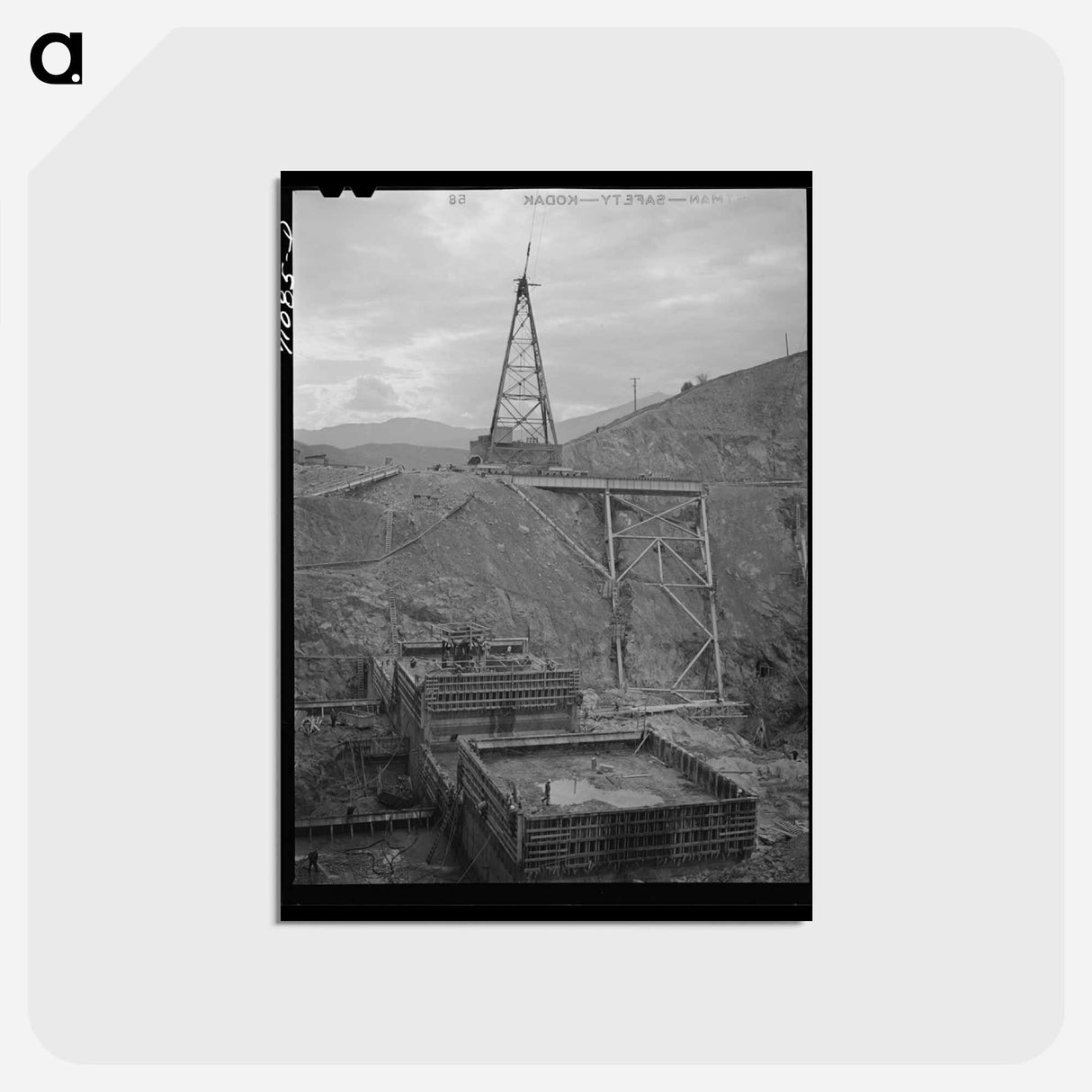 アートポストカード-Shasta Dam Under Construction
- ラッセル リー Postcard.