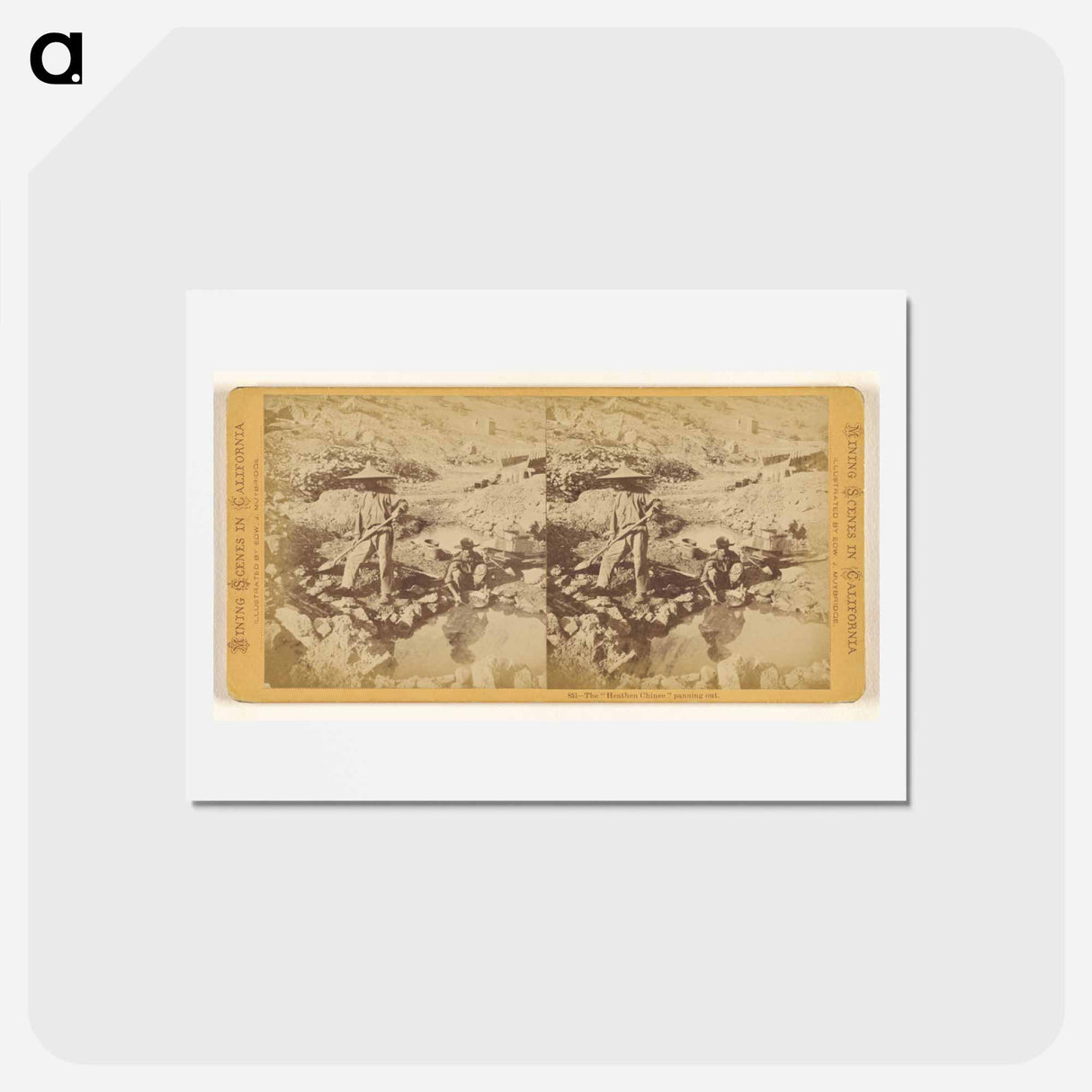 アートポストカード-The Heathen Chinee Panning Out
- エドワード マイブリッジ Postcard.