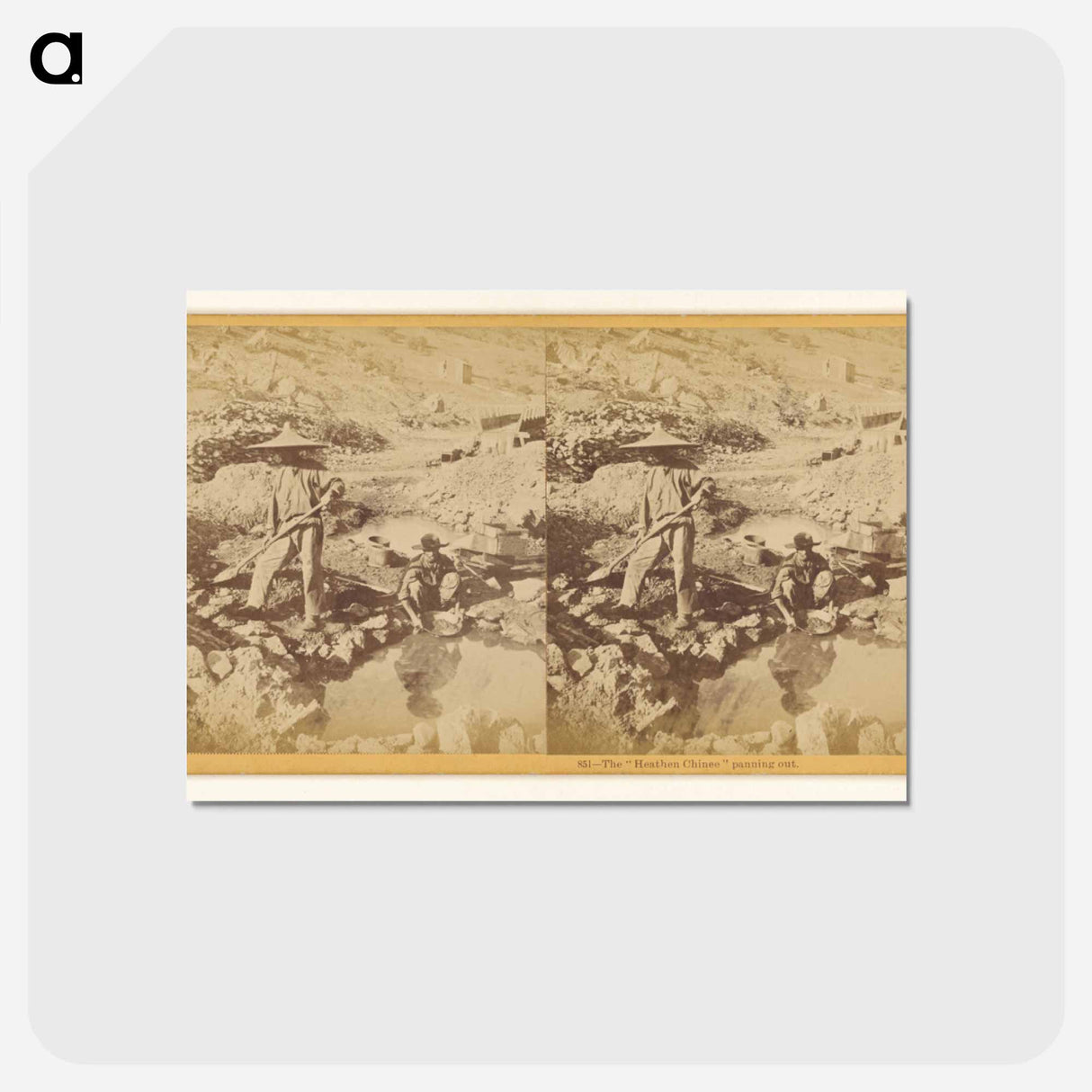アートポストカード-The Heathen Chinee Panning Out
- エドワード マイブリッジ Postcard.