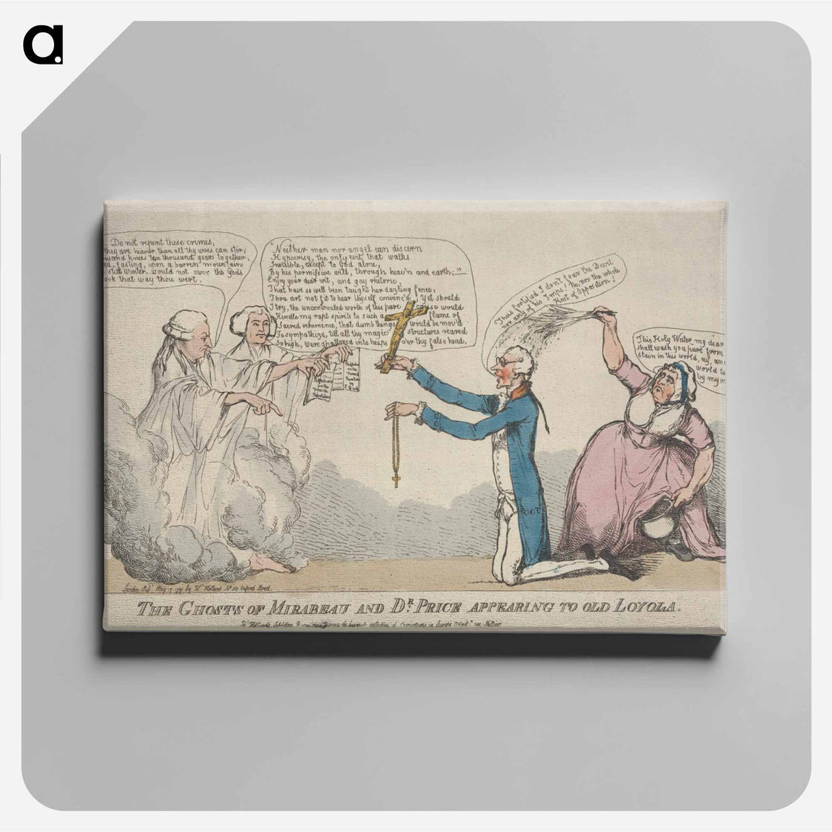 アートパネル-The Ghosts of Mirabeau and Dr. Price appearing to Old Loyola
- イェール大学アートギャラリー Canvas.