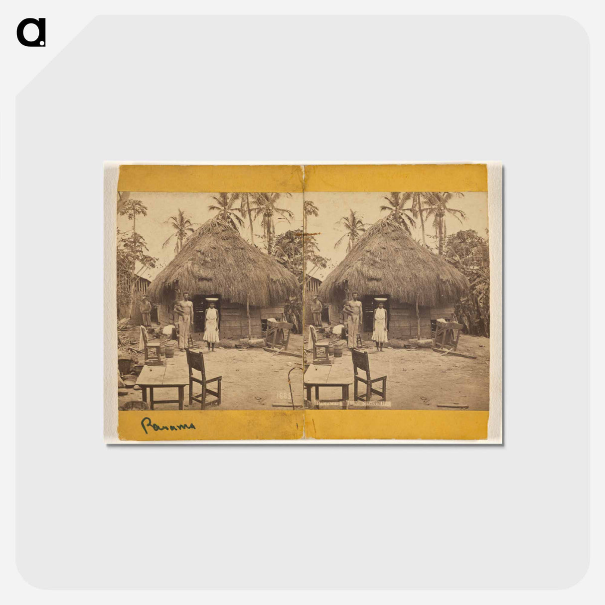 アートポストカード-Native Hut, Panama
- エドワード マイブリッジ Postcard.