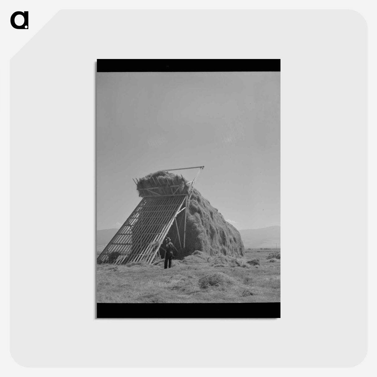 アートポストカード-Haying in Big Hole Valley
- ラッセル リー Postcard.