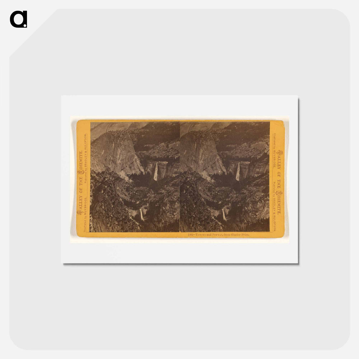 アートポストカード-Yowiye and Piwyac, from Glacier Point
- エドワード マイブリッジ Postcard.