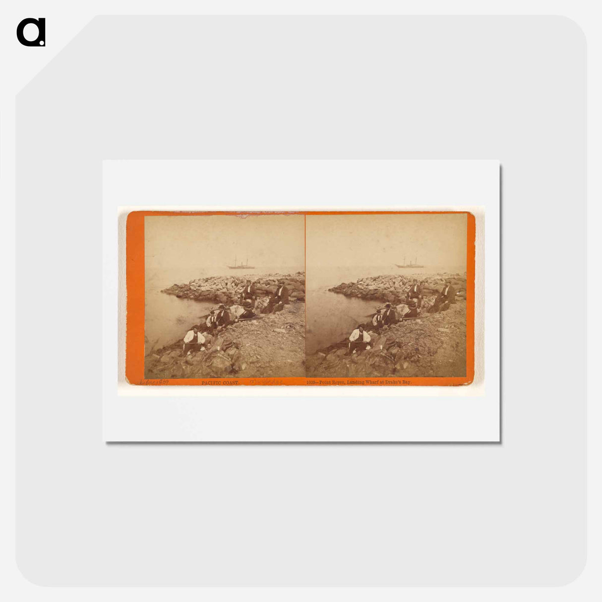アートポストカード-Pacific Coast. Point Reyes, Landing Wharf at Drake's Bay
- エドワード マイブリッジ Postcard.