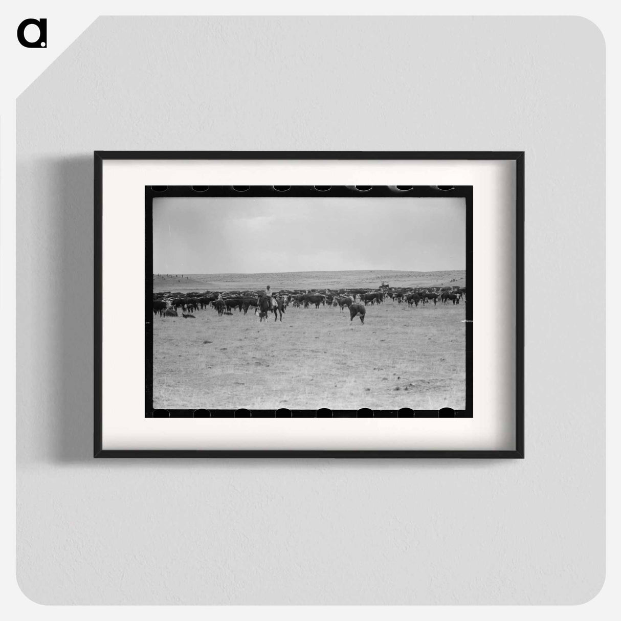 アートポスター-Cattle Roundup Near Marfa
- ラッセル リー Poster.