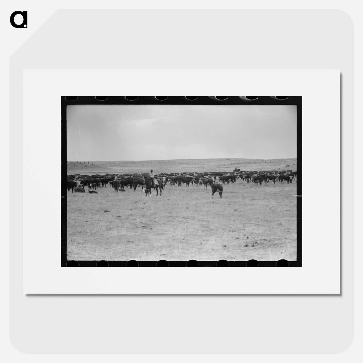 アートポスター-Cattle Roundup Near Marfa
- ラッセル リー Poster.