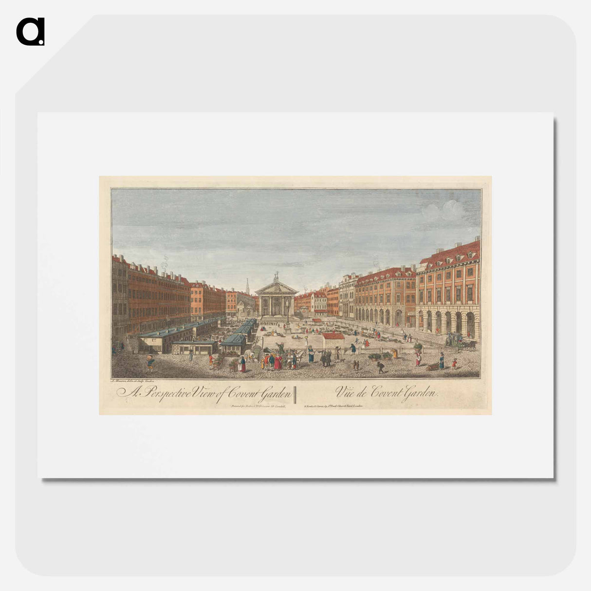 アートポスター-A Perspective View of Covent Garden
- イェール大学アートギャラリー Poster.
