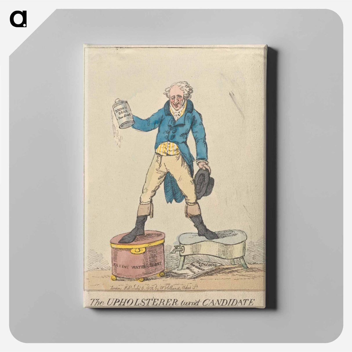アートパネル-The Upholsterer Turn'd Candidate
- イェール大学アートギャラリー Canvas.