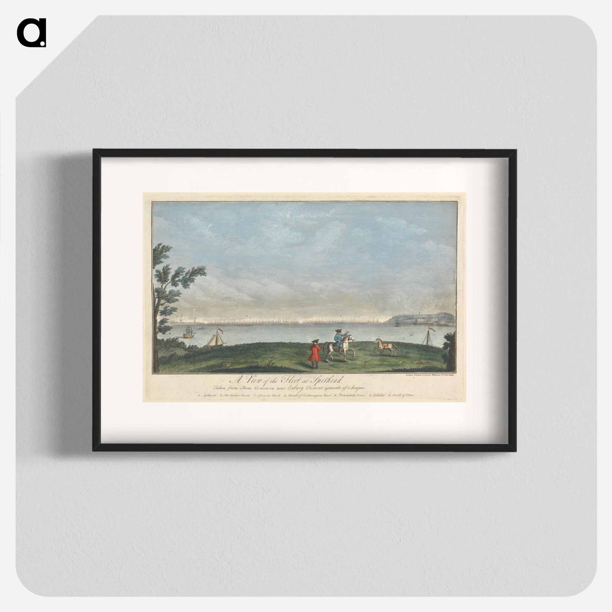 アートポスター-A View of the Fleet at Spithead, Taken from Stone Common near Exbury Distant upwards of 3 Leagues
- イェール大学アートギャラリー Poster.