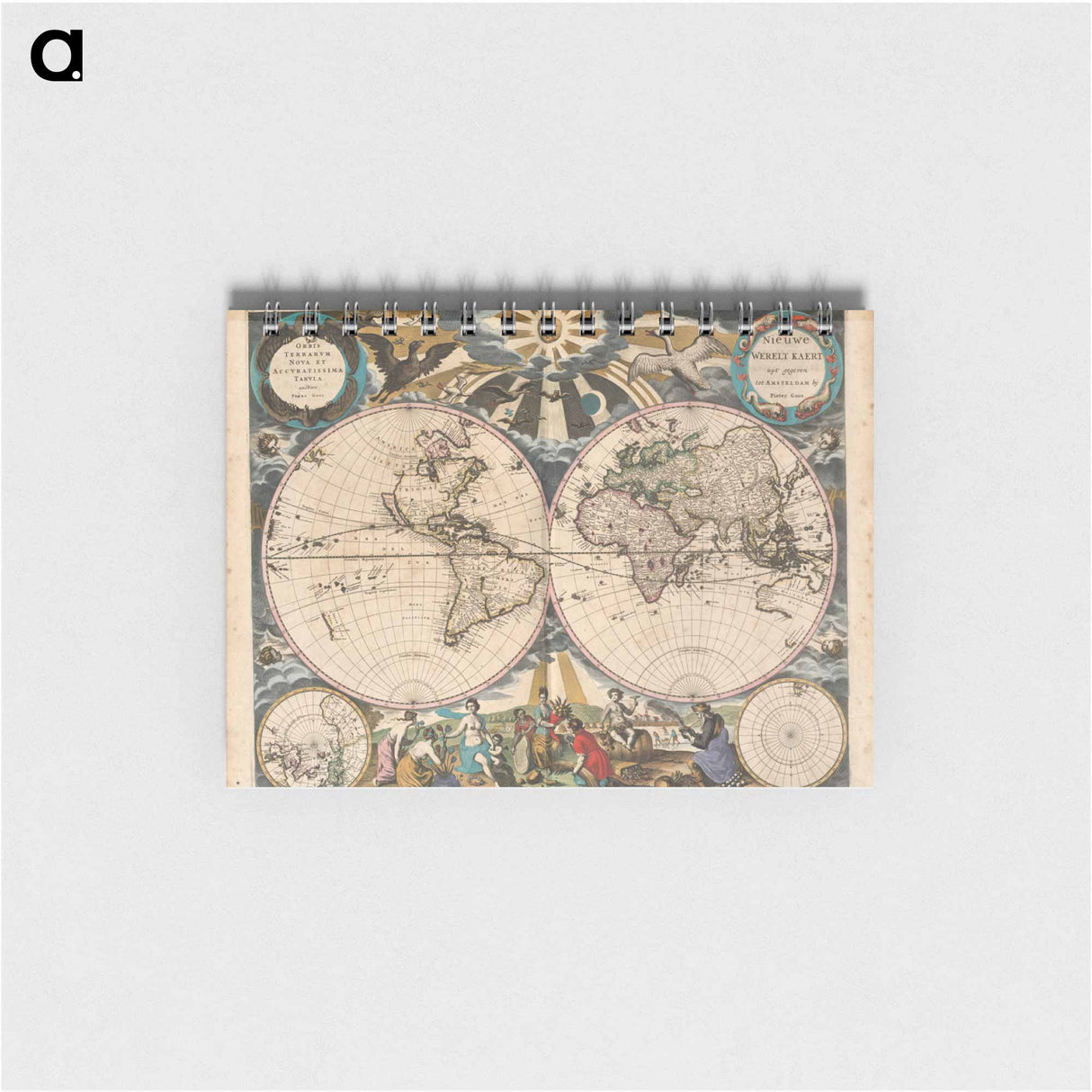 アートメモ帳-Orbis Terrarum Nova et Accuratissima Tabula
- ボストン公共図書館 Memo.
