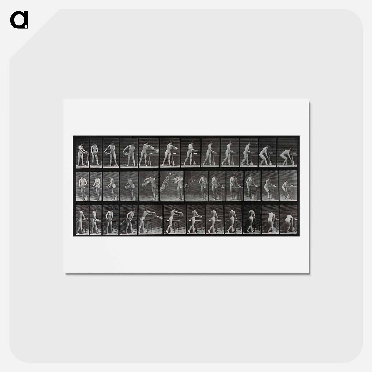 アートポストカード-Woman with Bowl
- エドワード マイブリッジ Postcard.
