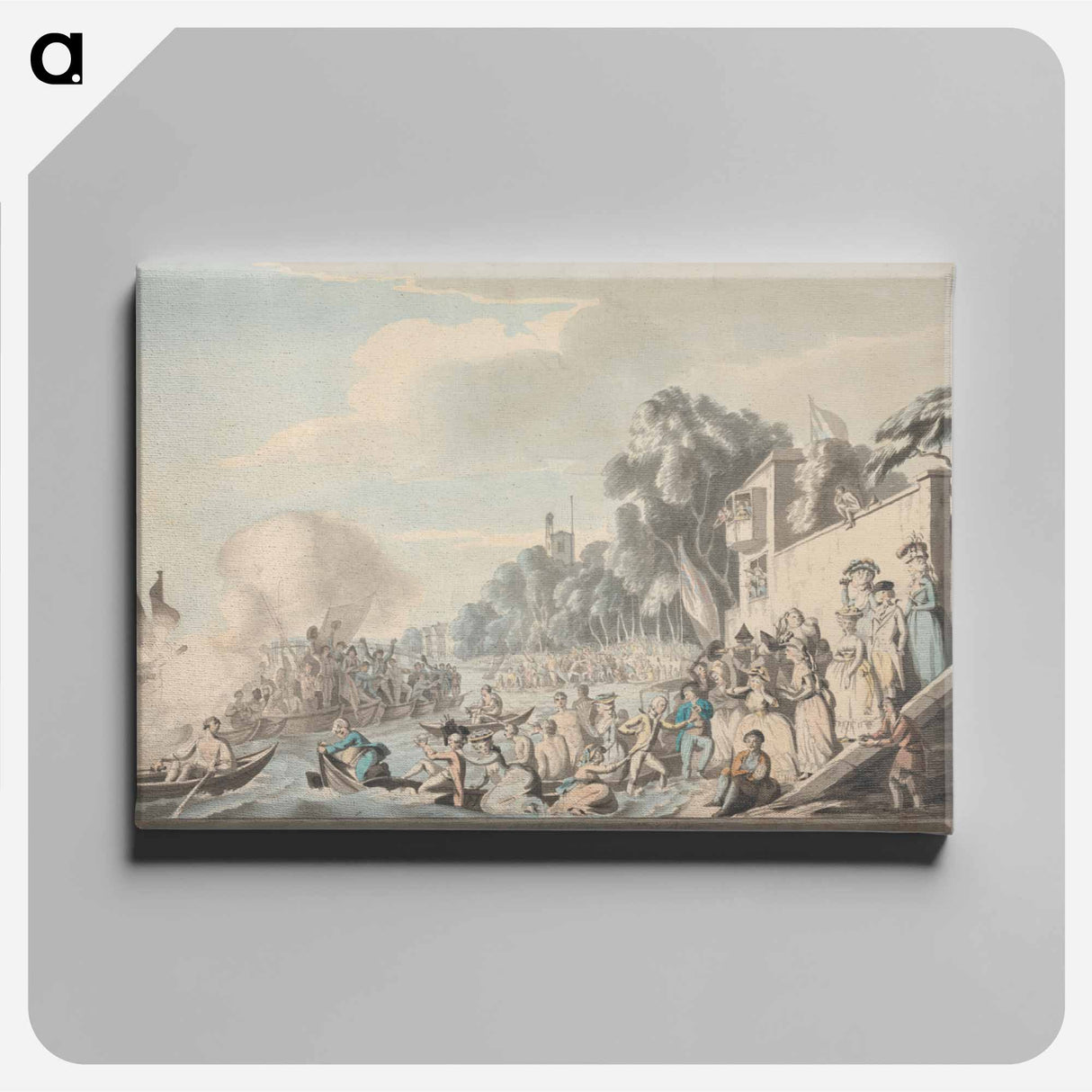 アートパネル-View at Chelsea of the Annual Sculling Race for Doggett's Coat and Badge
- イェール大学アートギャラリー Canvas.