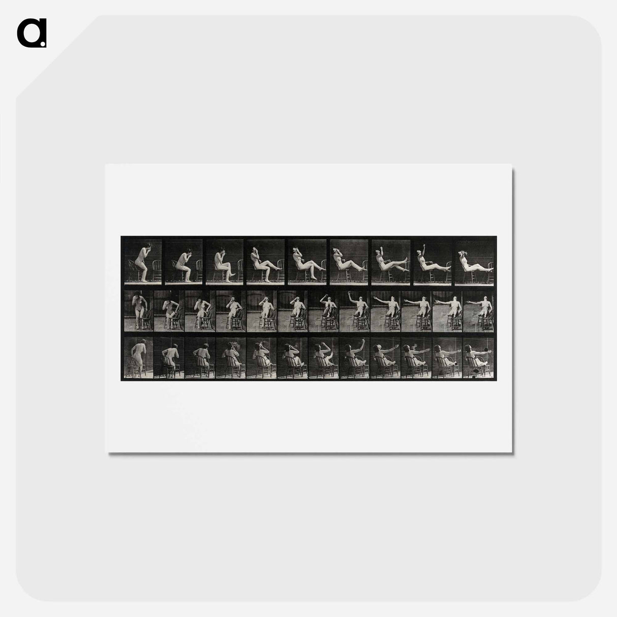 アートポストカード-Nude Smoker
- エドワード マイブリッジ Postcard.