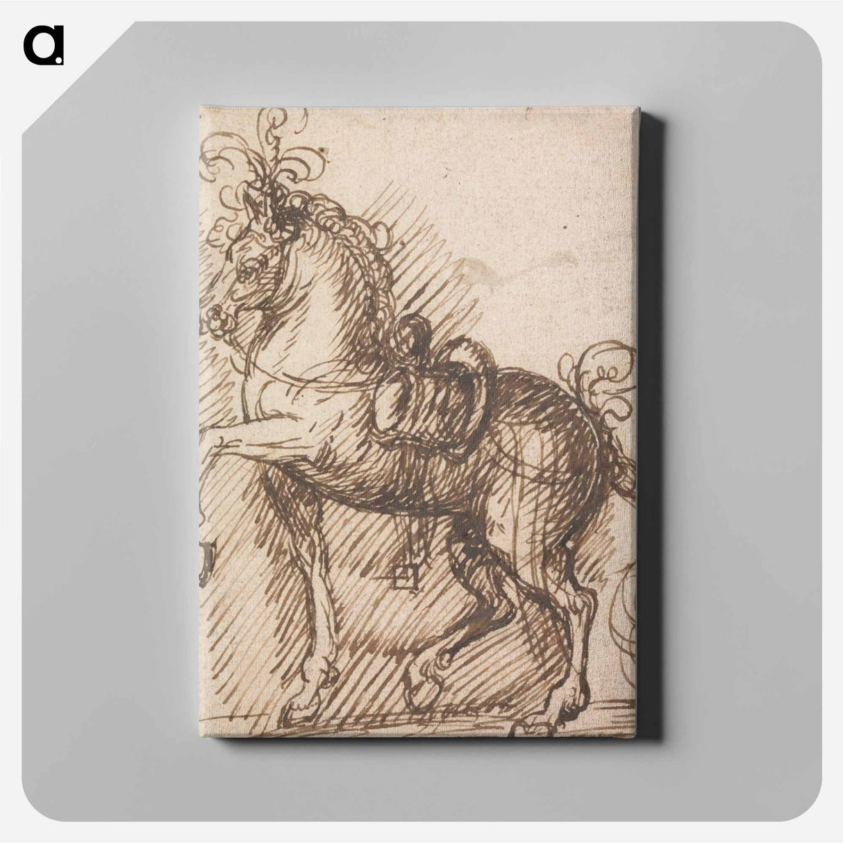 アートパネル-A Plumed Saddle-Horse
- イェール大学アートギャラリー Canvas.