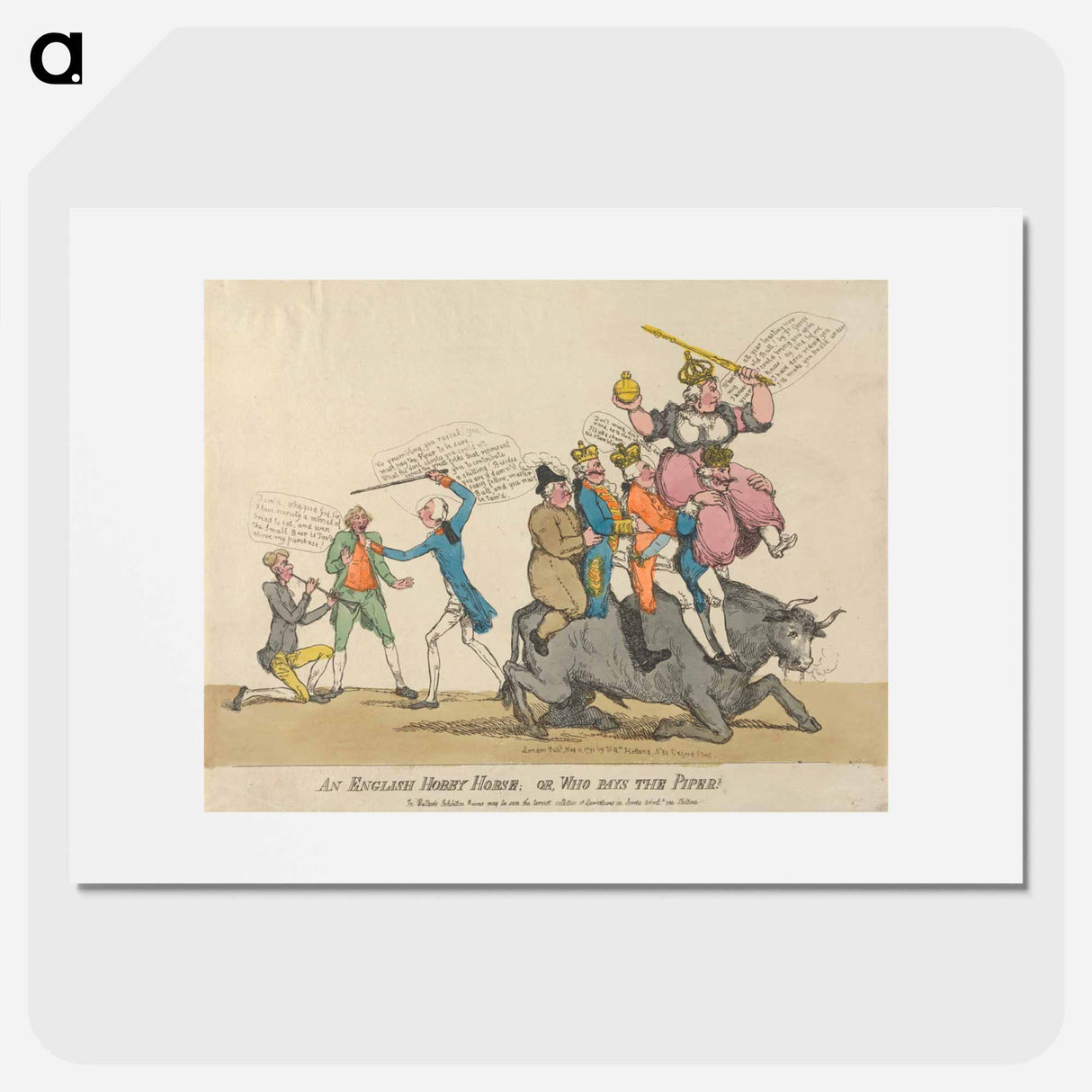 アートポスター-An English Hobby Horse; or, Who Pays the Piper?
- イェール大学アートギャラリー Poster.
