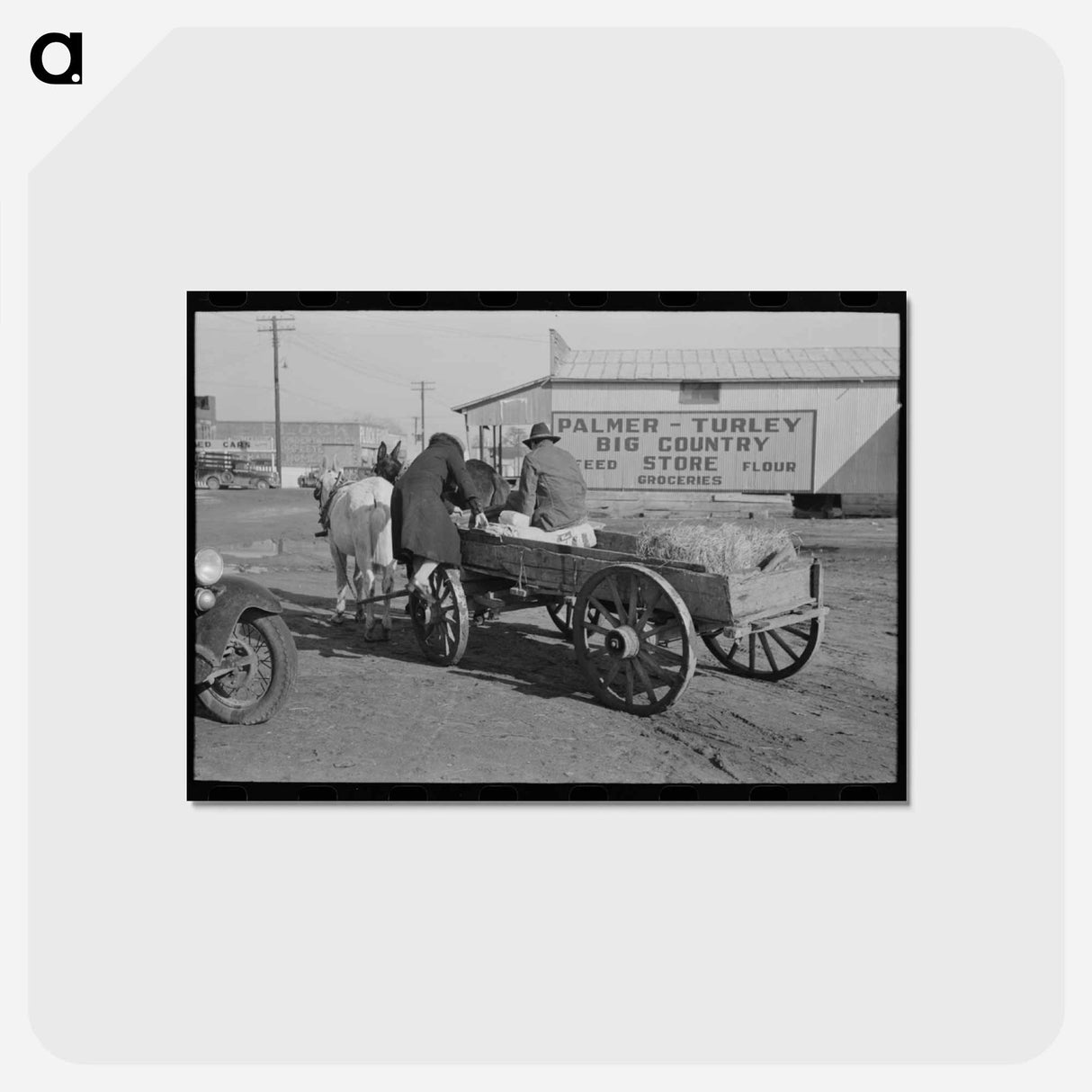アートポストカード-Farmer Leaving for Eufaula
- ラッセル リー Postcard.
