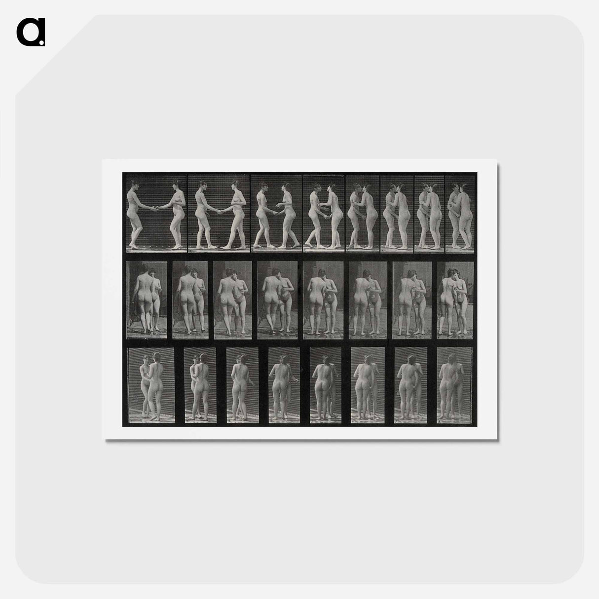 アートポストカード-Two Women Kissing
- エドワード マイブリッジ Postcard.