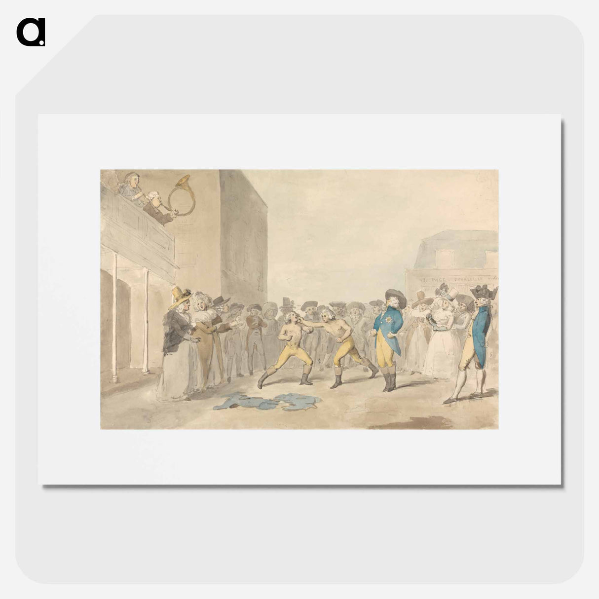 アートポスター-A Fist Fight, With the Prince Regent Among the Spectators
- イェール大学アートギャラリー Poster.