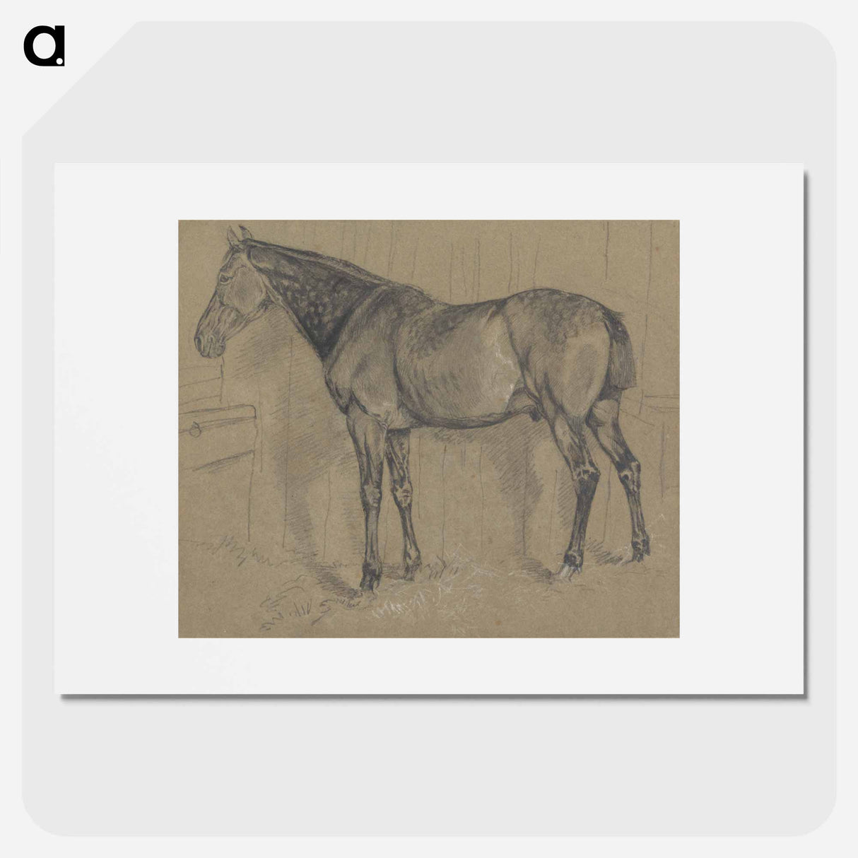 アートポスター-A Dappled Horse in a Stable
- イェール大学アートギャラリー Poster.