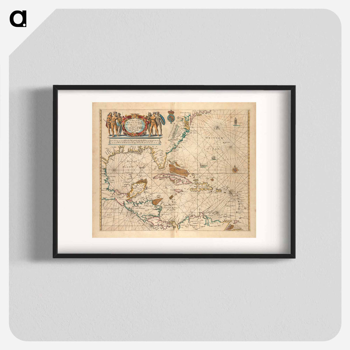 アートポスター-Chart of the West Indies
- ボストン公共図書館 Poster.