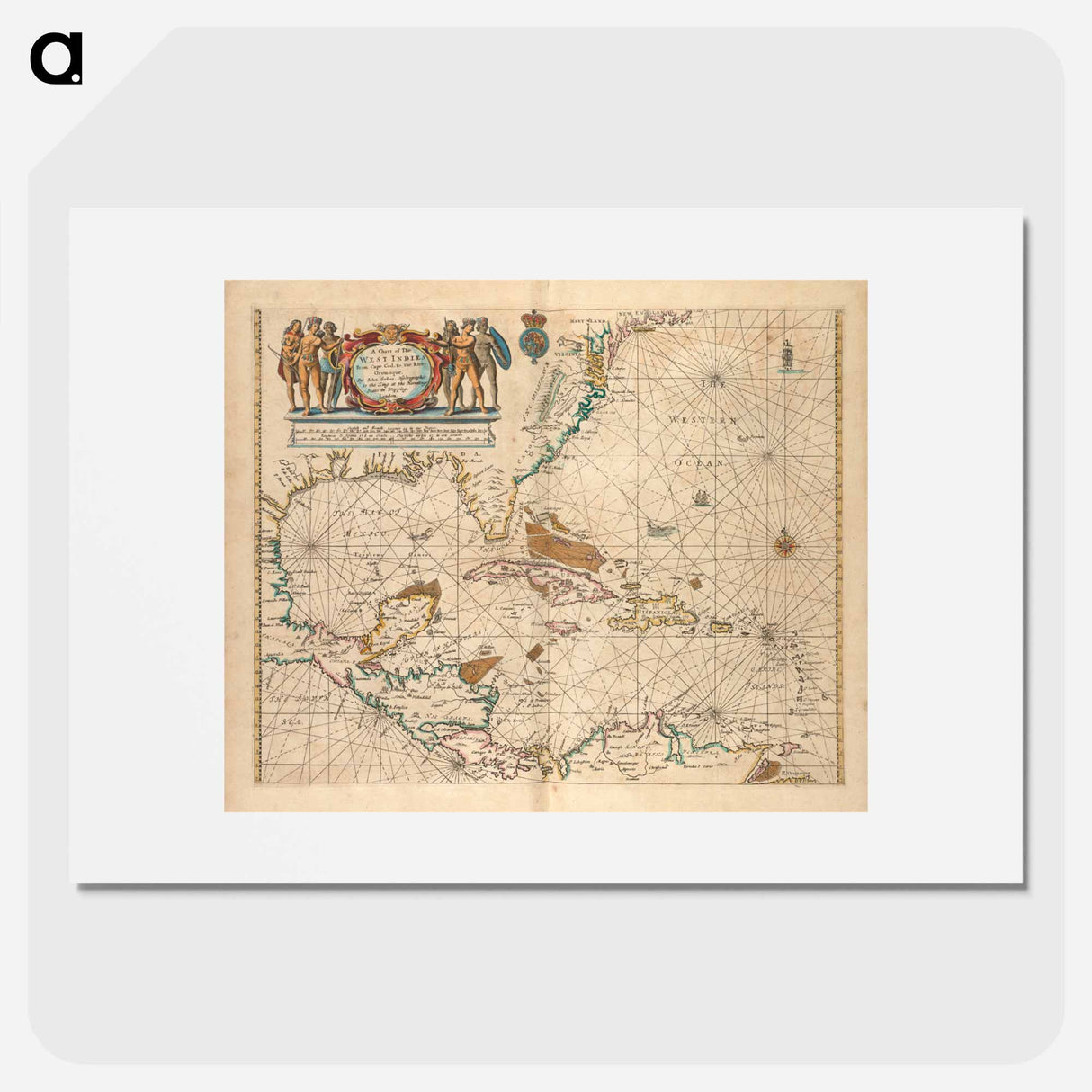 アートポスター-Chart of the West Indies
- ボストン公共図書館 Poster.