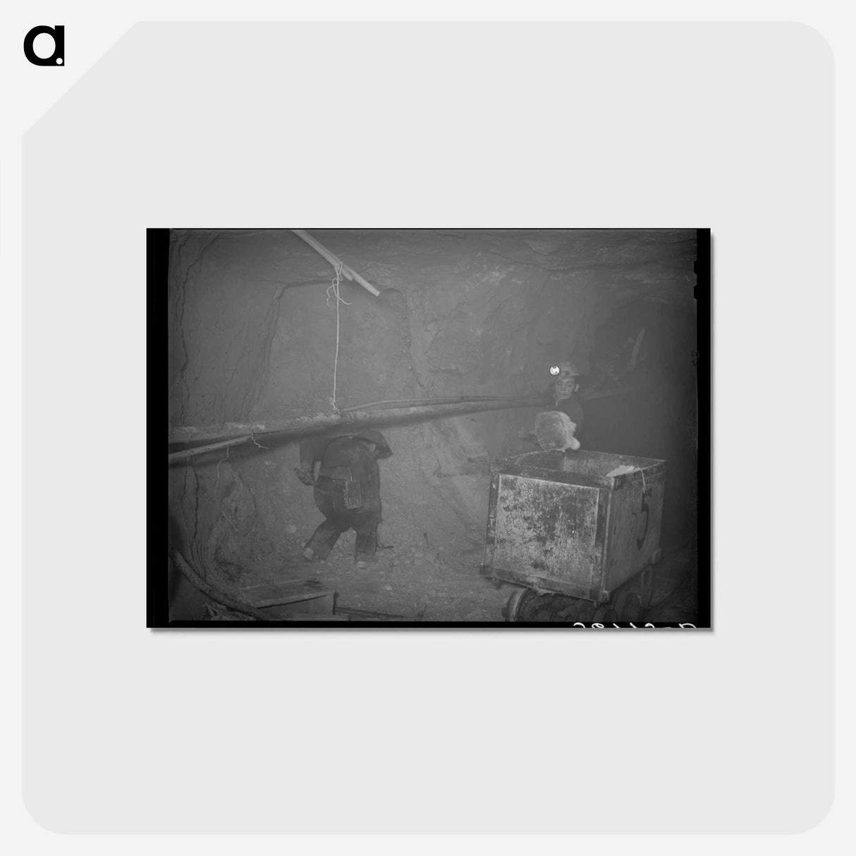 アートポストカード-Mucking Gold Ore
- ラッセル リー Postcard.
