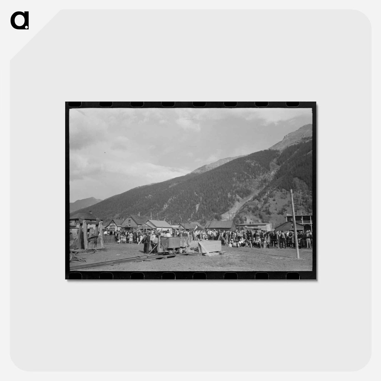 アートポストカード-Miners Contest Spectators
- ラッセル リー Postcard.