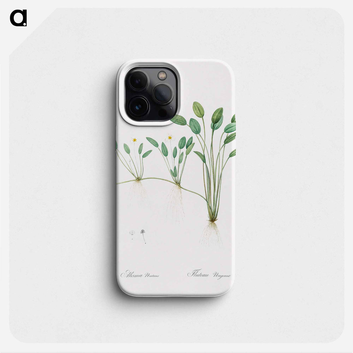 Floating water-plantain illustration - Pierre Joseph Redouté Phone Case.