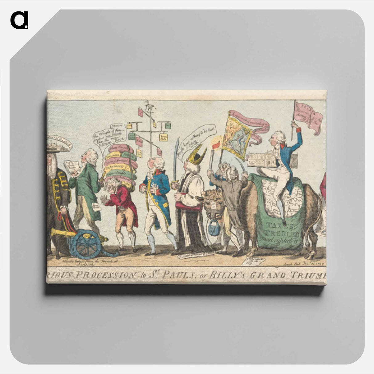 アートパネル-The Victorious Procession to St. Pauls or Billy's Grand Triumphal, Entry a Prelude
- イェール大学アートギャラリー Canvas.