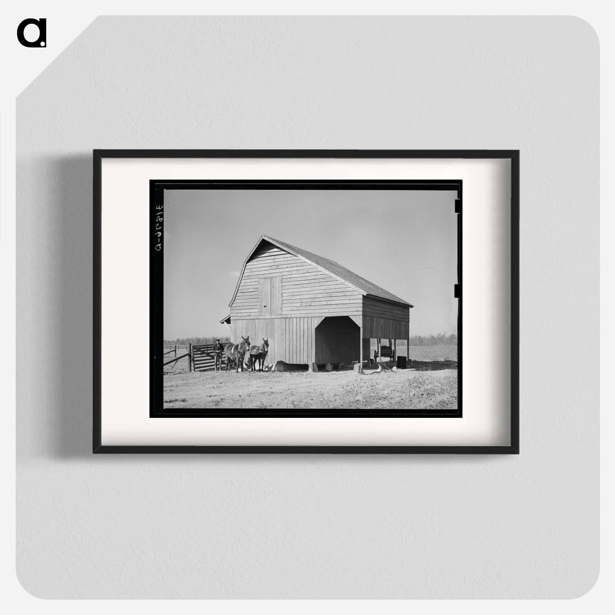 アートポスター-Barn with Farmer and Livestock
- ラッセル リー Poster.