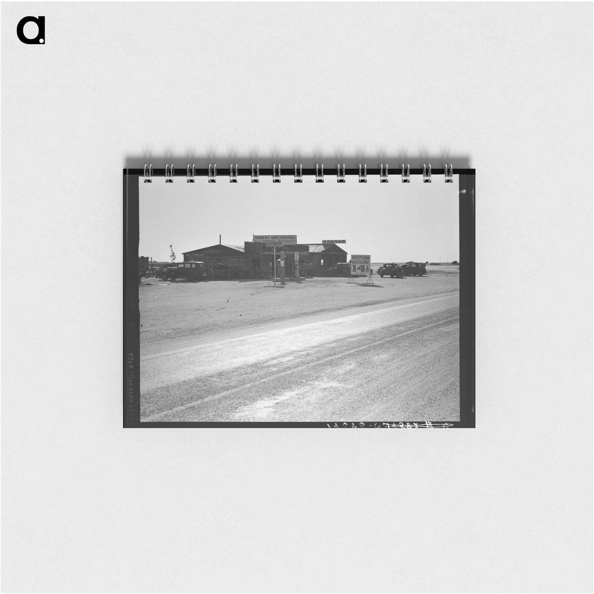 アートメモ帳-Between Tulare and Fresno, California - ドロテア ラング Memo.