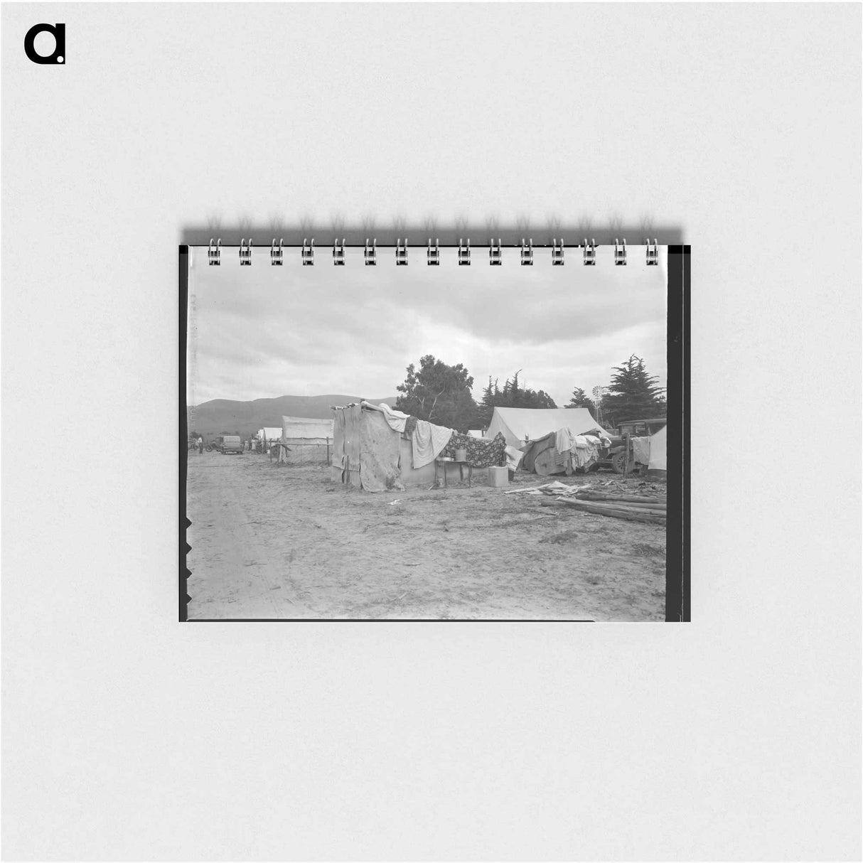 アートメモ帳-Camps of migrant pea workers - ドロテア ラング Memo.