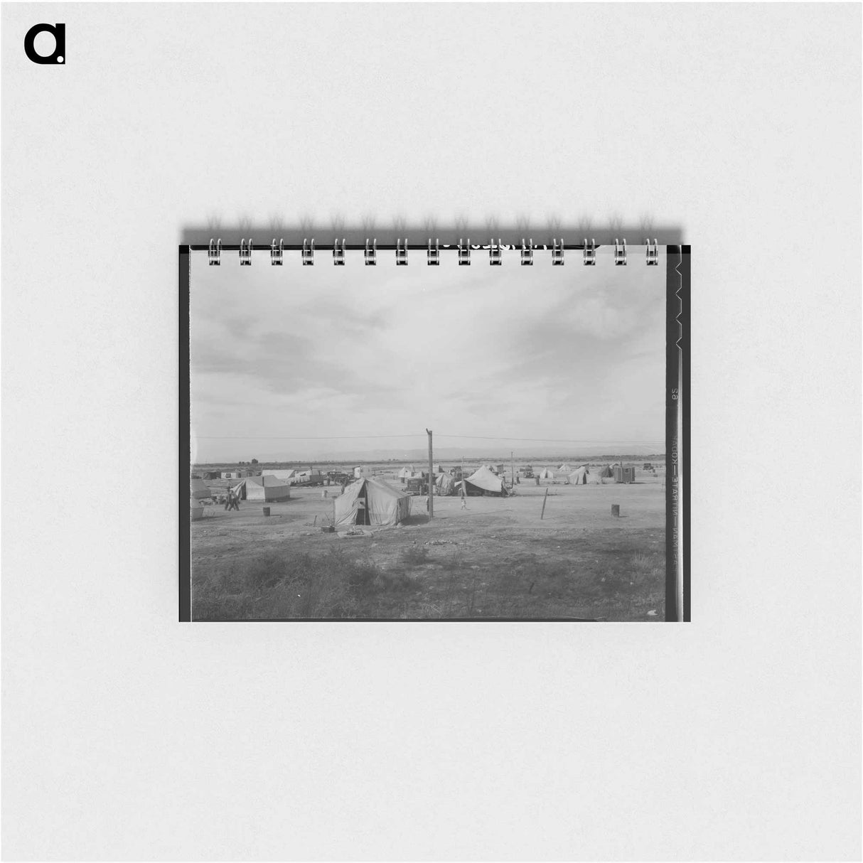 アートメモ帳-Auto camp north of Calipatria, California - ドロテア ラング Memo.