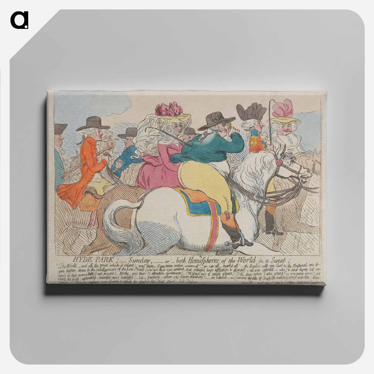 アートパネル-Hyde-Park; - Sunday, - or - Both Hemispheres of the World in a Sweat
- イェール大学アートギャラリー Canvas.