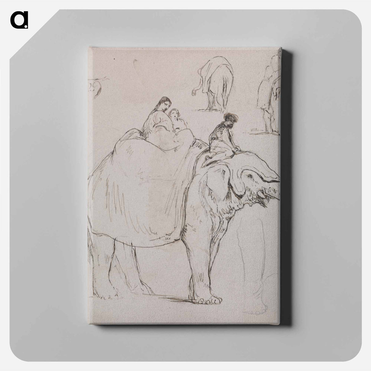 アートパネル-Figures on an Elephant and Other Elephant Studies
- イェール大学アートギャラリー Canvas.