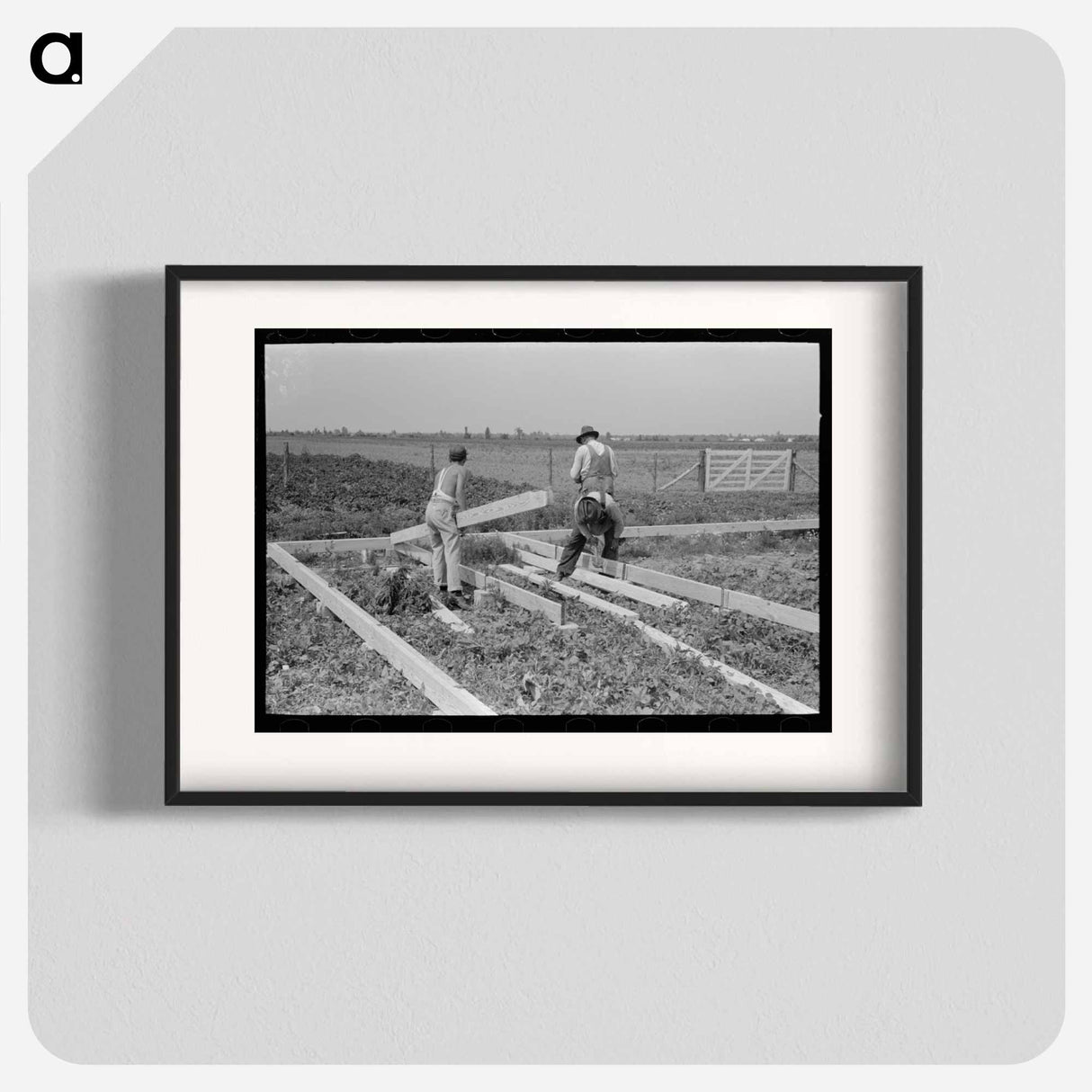 アートポスター-Barn Erection
- ラッセル リー Poster.