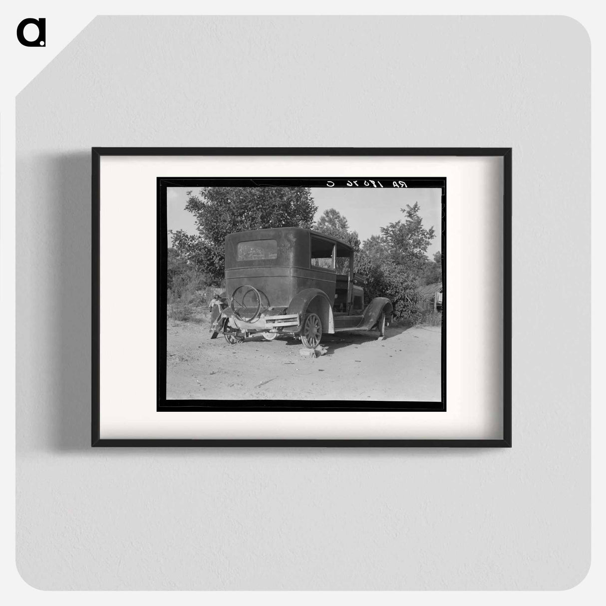 アートポスター-A sharecropper's car near Hartwell, Georgia - ドロテア ラング Poster.