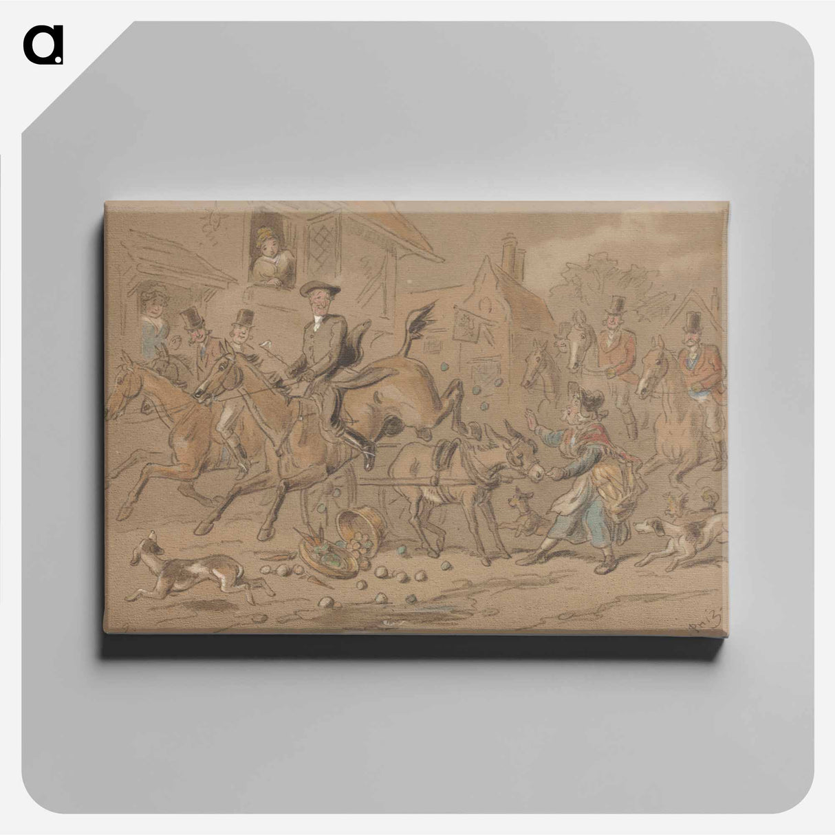 アートパネル-The Sporting Parson: "He Sends Mother Eve's Apples Flying"
- イェール大学アートギャラリー Canvas.
