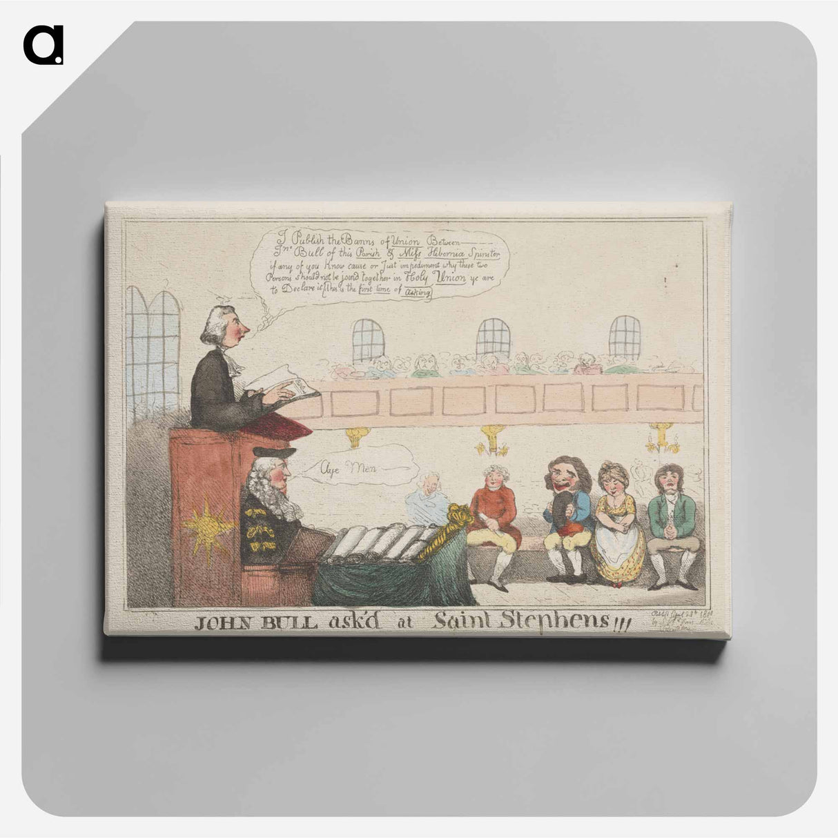 アートパネル-John Bull Ask'd at Saint Stephens
- イェール大学アートギャラリー Canvas.