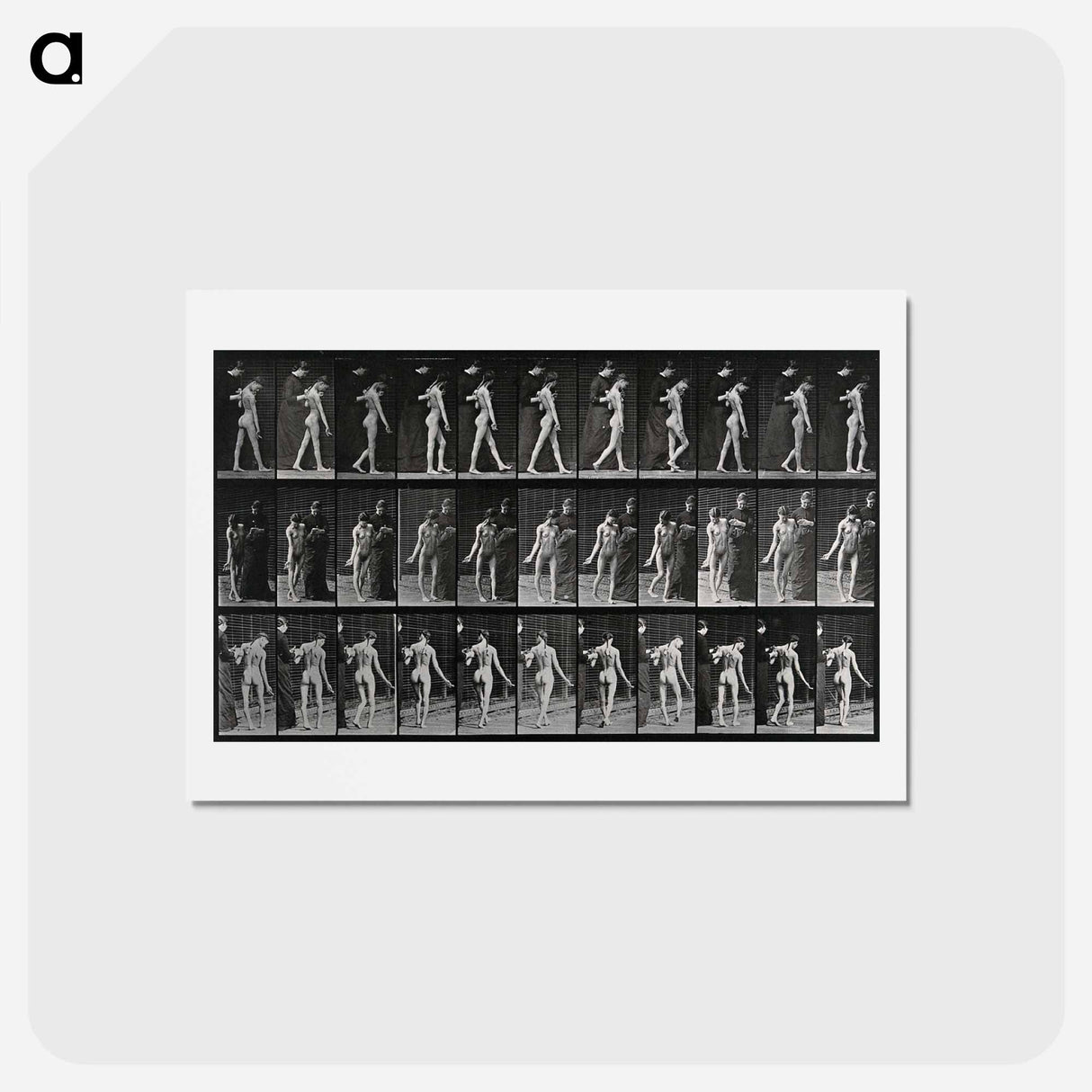 アートポストカード-Collotype of a Girl with Nurse
- エドワード マイブリッジ Postcard.