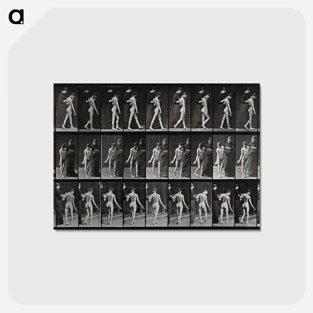 アートポストカード-Collotype of a Girl with Nurse
- エドワード マイブリッジ Postcard.