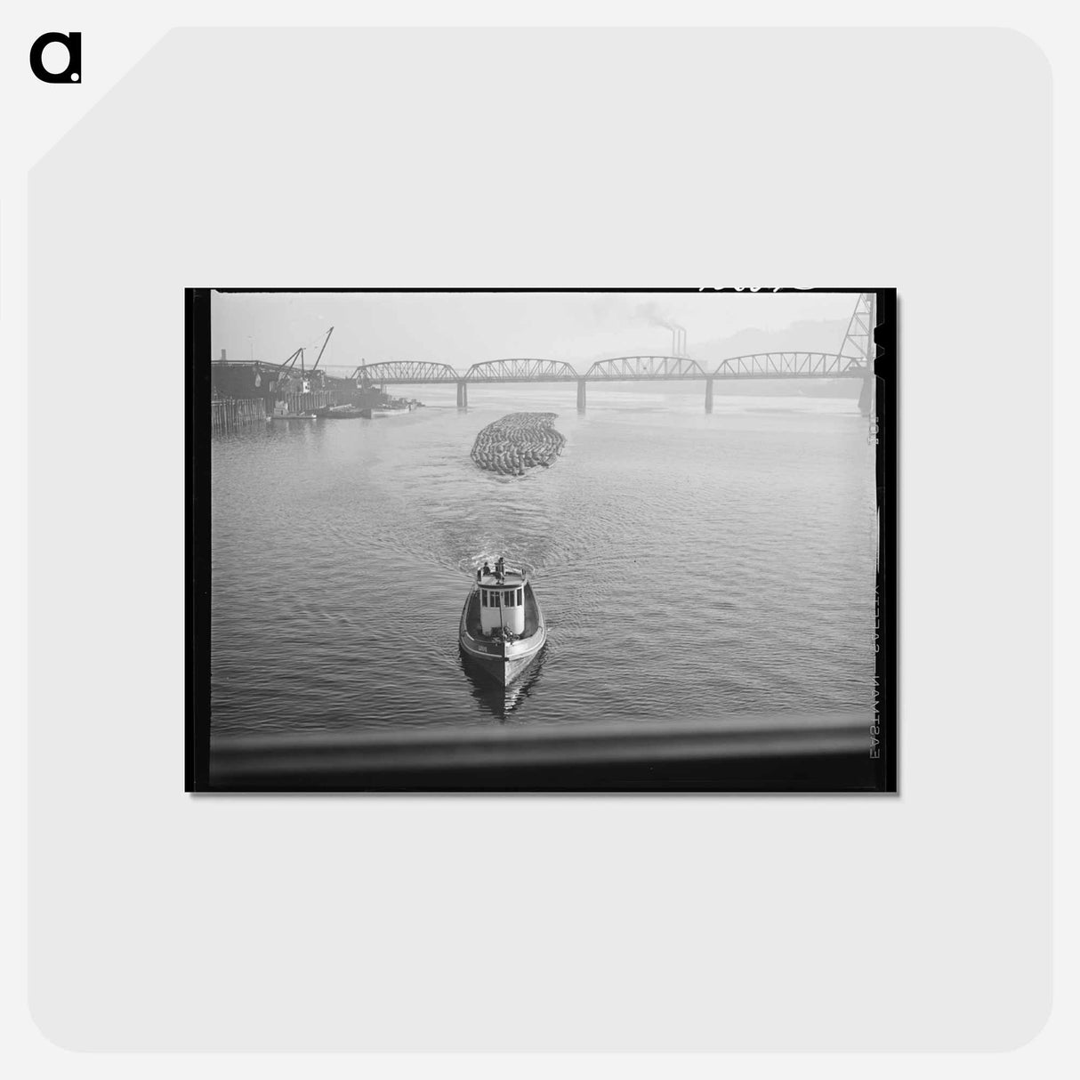 アートポストカード-Log Rafts, Willamette River
- ラッセル リー Postcard.