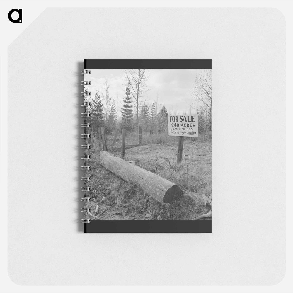 Sign on back road in cut-over area - ドロテア ラング Memo.