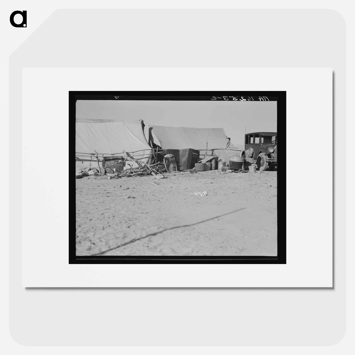 アートポスター-Camp of migratory workers. Imperial County, California. - ドロテア ラング Poster.
