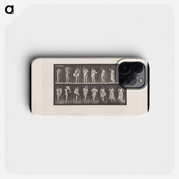 Woman Putting on a Dress
 - エドワード マイブリッジ Phone Case.