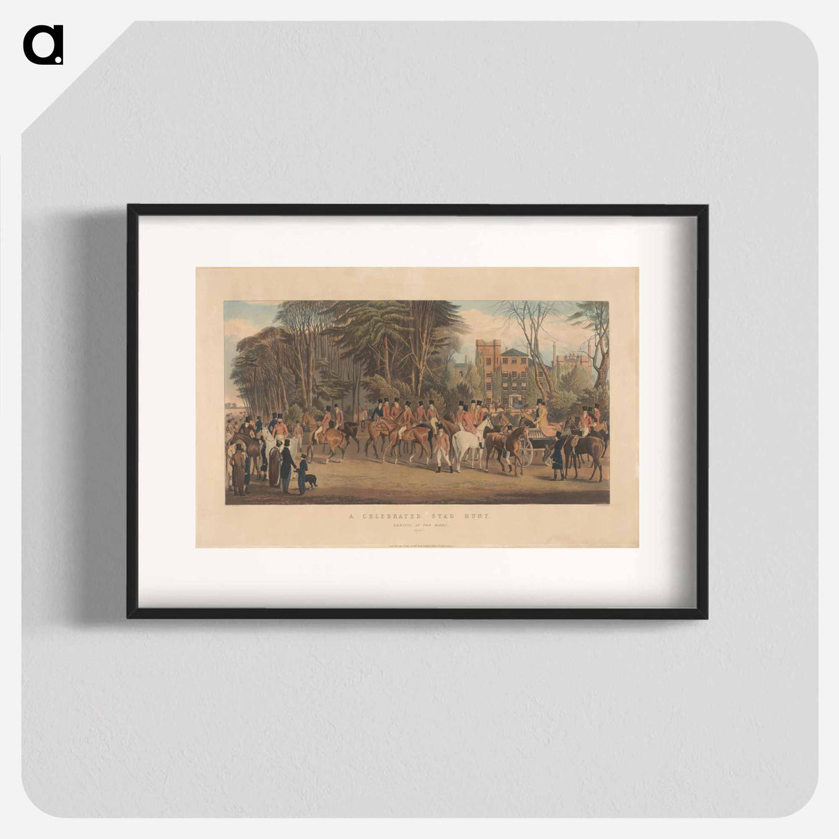 アートポスター-A Celebrated Stag Hunt. Plate 1. Meeting at the Oakes
- イェール大学アートギャラリー Poster.