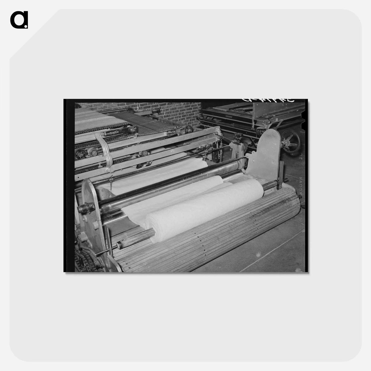 アートポストカード-Cotton Batting Machine
- ラッセル リー Postcard.