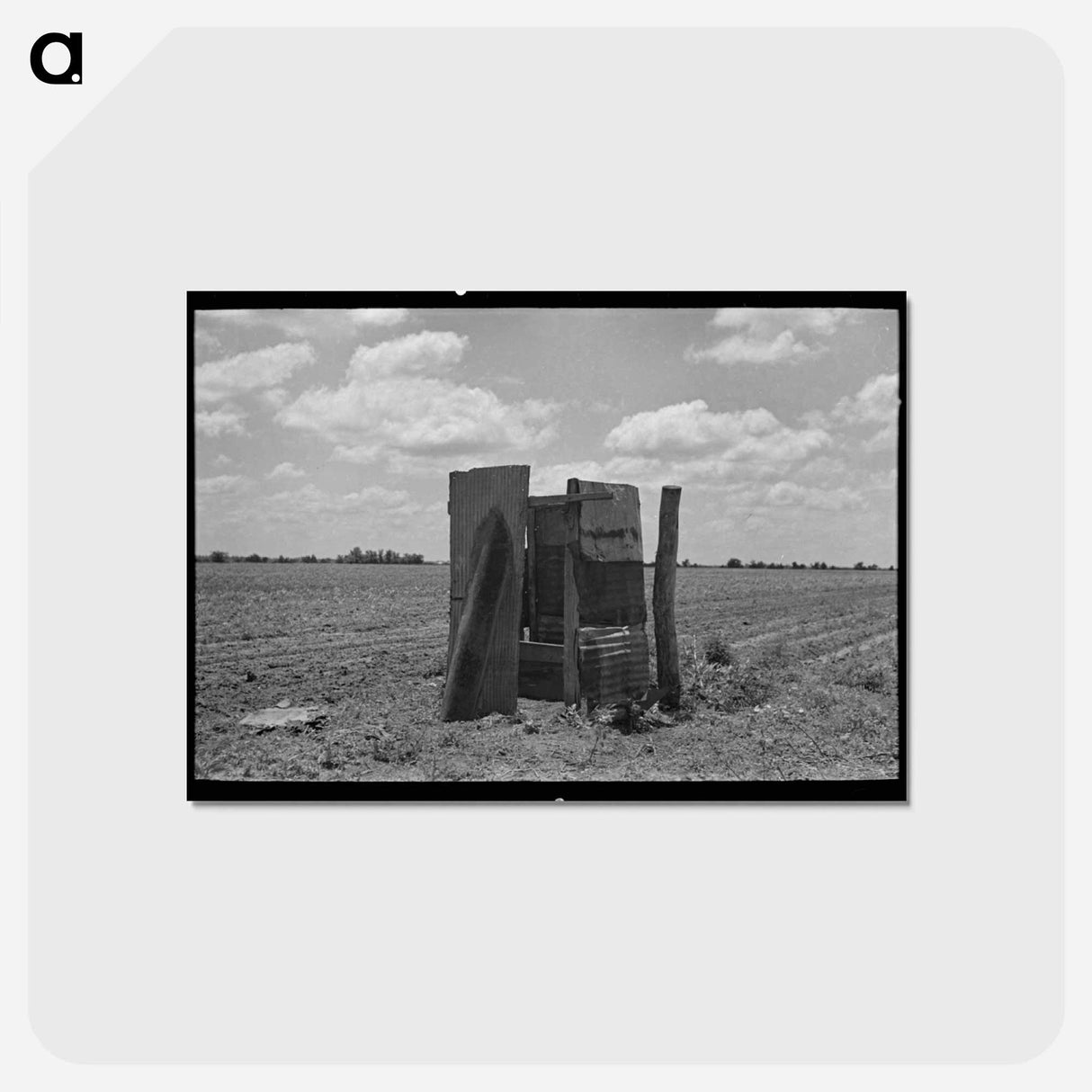 アートポストカード-Privy on Sharecropper's Farm
- ラッセル リー Postcard.