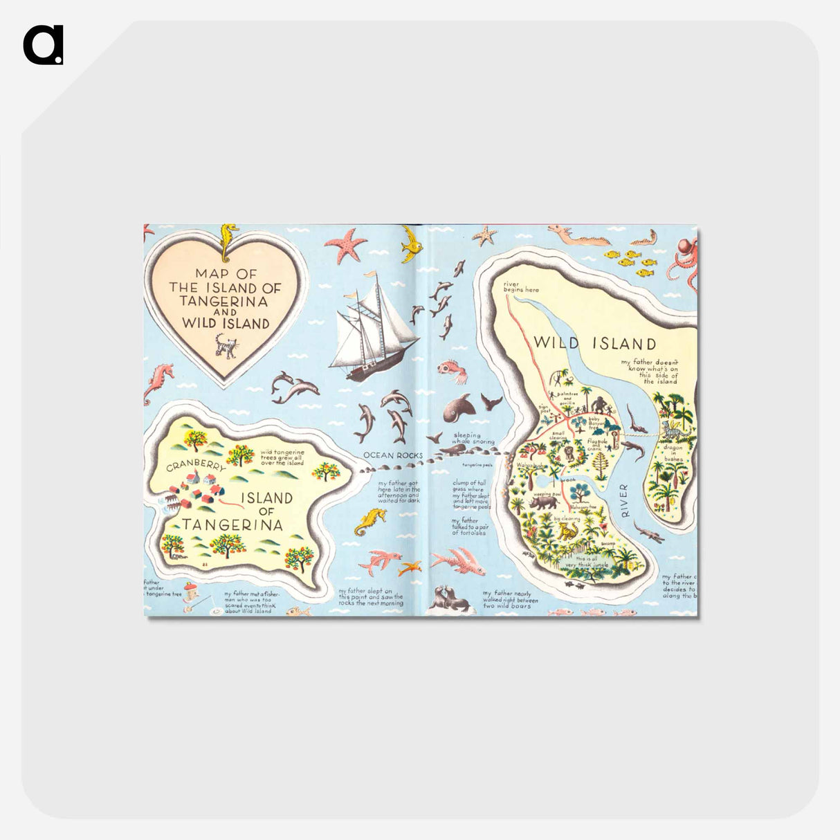 アートポストカード-Tangerina and Wild Island
- ボストン公共図書館 Postcard.