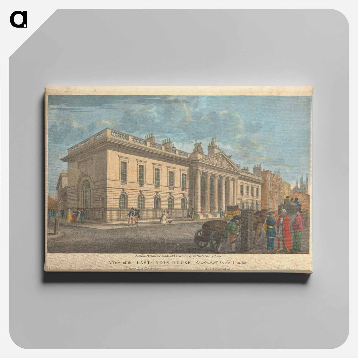 アートパネル-A View of the East-India House, Leadenhall Street, London
- イェール大学アートギャラリー Canvas.